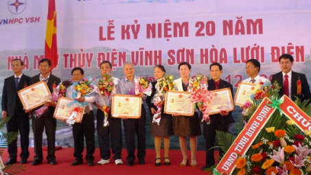 20 năm - Nhà máy Thủy điện Vĩnh Sơn hòa lưới điện quốc gia