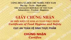 Cấp giấy chứng nhận ATTP qua mạng