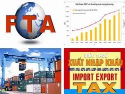 5 Biểu thuế nhập khẩu ưu đãi thực hiện các Hiệp định thương mại tự do