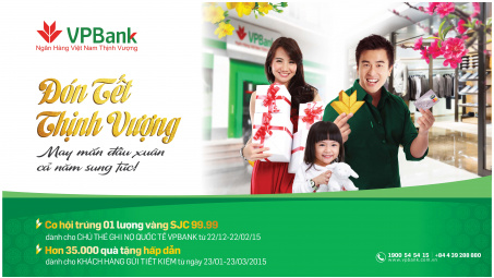 VPBank dành hơn 35.000 quà tặng cho khách hàng gửi tiết kiệm