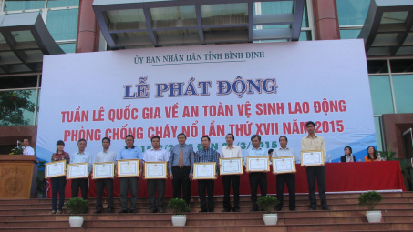 PC Bình Định: Nhiều hoạt động thiết thực hưởng ứng Tuần lễ Quốc gia AT-VSLĐ và PCCN năm 2015