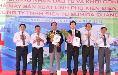 10 triệu USD xây nhà máy điện tử Sumida tại Quảng Ngãi