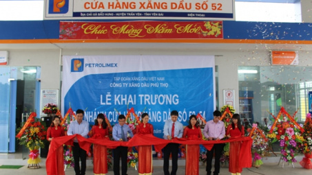 Khai trương 2 CHXD số 52 & 54 tại Km 117 +500 Đường cao tốc Nội Bài - Lào Cai