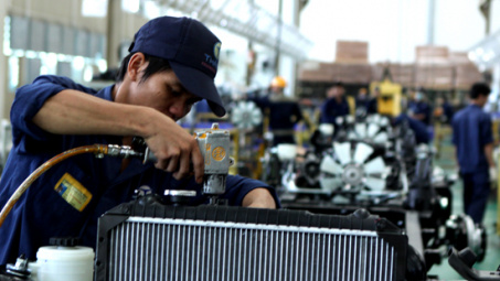 Sản xuất công nghiệp đang trên đà tăng trưởng