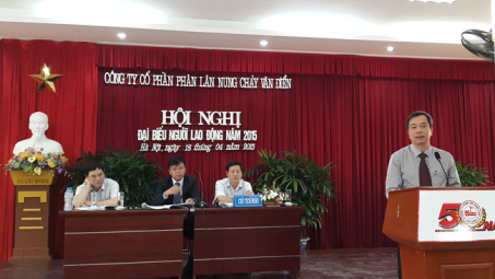 Công ty CP Phân lân nung chảy Văn Điển tổ chức Hội nghị Người lao động năm 2015