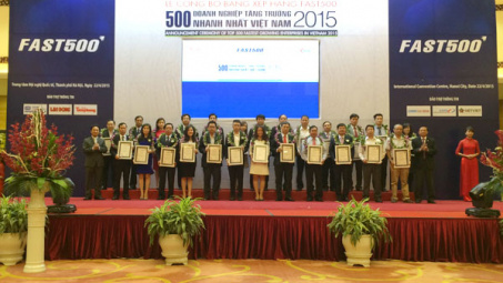 Vinh danh 500 doanh nghiệp tăng trưởng nhanh nhất năm 2015