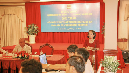 Hội thảo “Giới thiệu về vai trò áp dụng SXSH trong các cơ sở công nghiệp nông thôn”