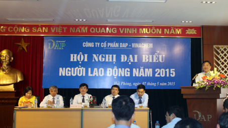 Công ty CP DAP-VINACHEM tổ chức Hội nghị Người Lao động năm 2015