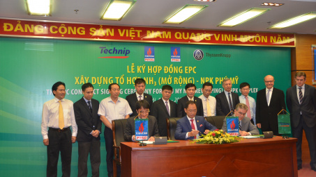 PVFCCo ký hợp đồng EPC xây dựng tổ hợp NH3 – Nhà máy NPK Phú Mỹ