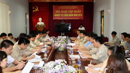 Công đoàn Công ty Thủy điện Sơn La tổ chức Hội nghị tập huấn nghiệp vụ Công đoàn năm 2015