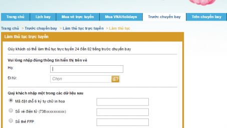 Khách hàng Vietnam Airlines được sử dụng thẻ lên tàu bay tự in