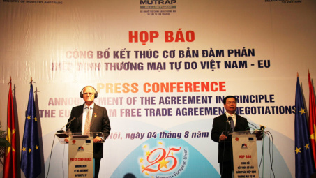 Kết thúc đàm phán Hiệp định thương mại tự do Việt Nam - EU