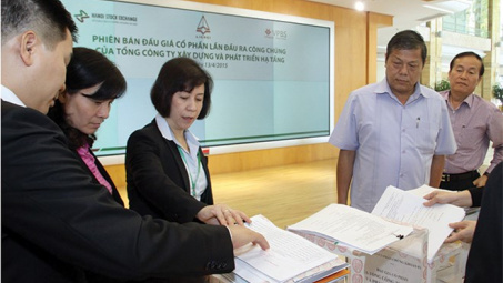  Mỗi một phiên đấu giá chỉ bán một lô cổ phần (trọn lô). 