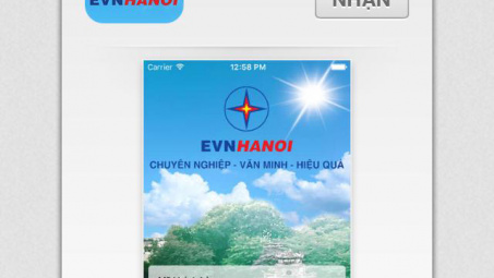 EVNHANOI: Dễ dàng tra cứu thông tin về điện bằng thiết bị điện thoại di động thông minh