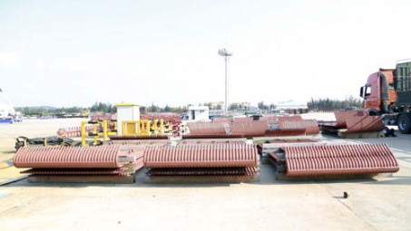 Chuyến hàng đầu năm của Doosan Vina đến Nhà máy Nhiệt điện Vĩnh Tân 4