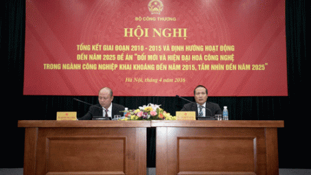 Tổng kết Đề án Đổi mới và hiện đại hóa công nghệ khai khoáng giai đoạn 2010-2015