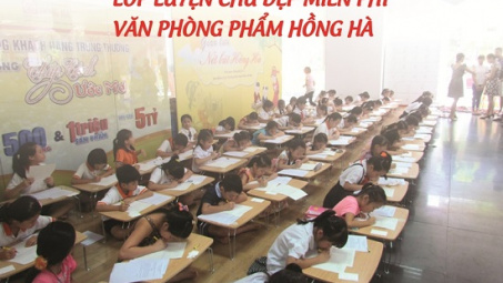 Văn phòng phẩm Hồng Hà: Địa chỉ lớp luyện chữ đẹp miễn phí giàu tính nhân văn