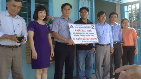 VNSTEEL trao “Nhà mái ấm công đoàn” cho người lao động