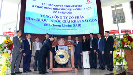 Sabeco chính thức lên sàn chứng khoán