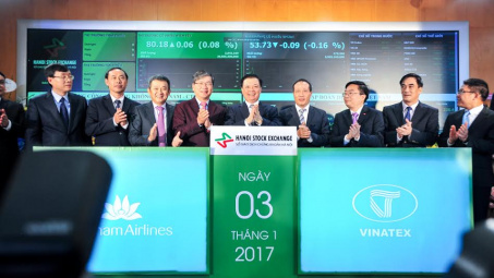 Cổ phiếu Vinatex và Vietnam Airlines chính thức giao dịch trên sàn chứng khoán