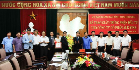 Thai Nguyen approves 75 million USD factory of RoK’s investor
