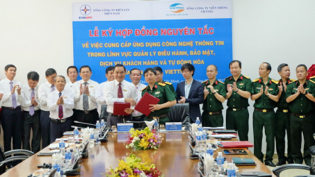 EVN SPC và VIETTEL ký kết hợp tác  ứng dụng công nghệ thông tin phục vụ khách hàng sử dụng điện