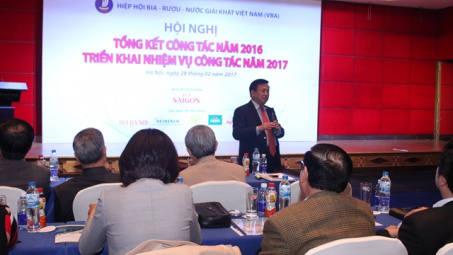 Năm 2016, sản lượng bia  của Việt Nam đạt gần 3,8 tỷ lít