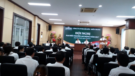  Bia Sài gòn -miền Trung tổ chức hội nghị  người lao động 
