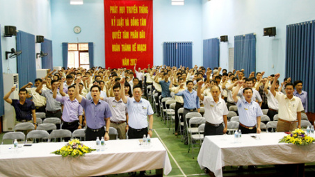 Than Nam Mẫu phát động Tháng AT-VSLĐ, tháng công nhân năm 2017