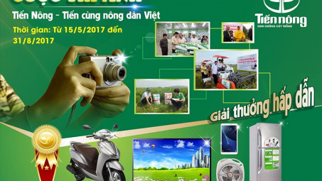Cuộc thi ảnh:”Tiến Nông –Tiến cùng nông dân Việt” có nhiều giải thưởng hấp dẫn