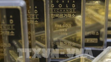 Giá vàng thế giới rơi xuống mức thấp nhất trong 3 tuần