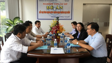 Bình Dương: Nghiệm thu đề án Hỗ trợ máy phân loại nhân hạt điều 