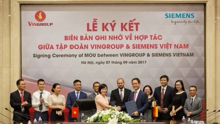 Vingroup và Siemens ký Biên bản Hợp tác về công nghệ