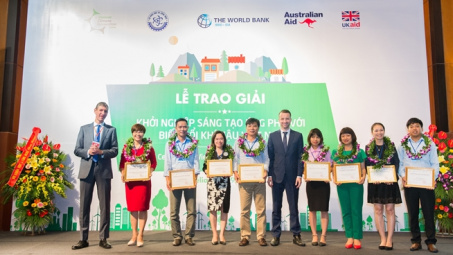 21 doanh nghiệp đoạt giải "Khởi nghiệp sáng tạo ứng phó với biến đổi khí hậu"