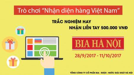 Khởi động Trò chơi Nhận diện hàng Việt Nam năm 2017 của HABECO