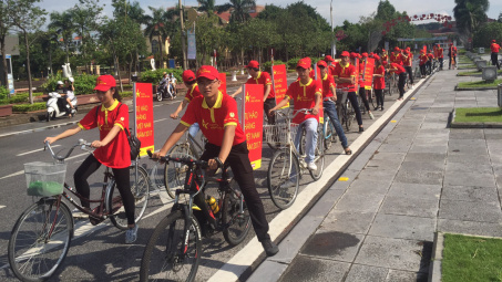 Tưng bừng Lễ diễu hành đạp xe chào mừng Chương trình Nhận diện hàng Việt Nam – Tự hào hàng Việt Nam năm 2017