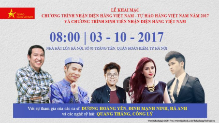 Những gương mặt nghệ sỹ, ca sỹ “gây sốt” trong Lễ khai mạc và Chương trình Sinh viên Nhận diện hàng Việt Nam năm 2017