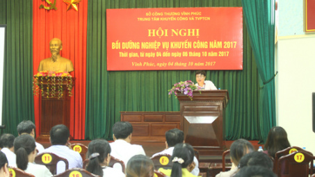 Vĩnh Phúc: Hội nghị bồi dưỡng nghiệp vụ Khuyến công năm 2017