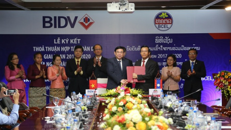 The Bank for Investment and Development of Vietnam, Lao foreign trade bank beef up cooperation 