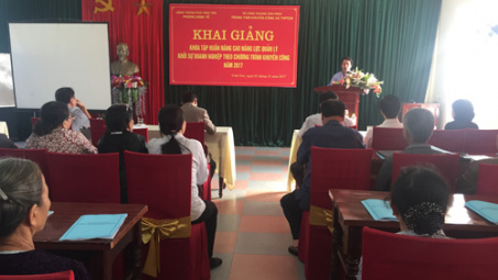 Vĩnh Phúc: Khai giảng khóa tập huấn Nâng cao năng lực quản lý, khởi sự doanh nghiệp