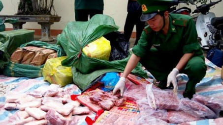 Illegal imported food items destroyed