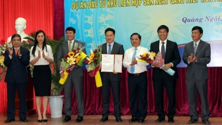 Hoa Phat Dung Quat steel complex licensed in Quang Ngai 