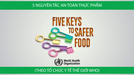 05 nguyên tắc an toàn thực phẩm (theo WHO)