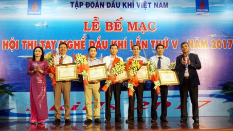 Bế mạc và trao giải Hội thi tay nghề Dầu khí lần thứ V năm 2017