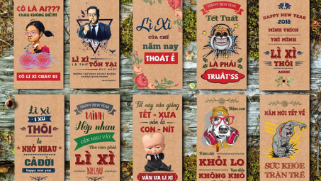 Bao lì xì "phong cách cộng đồng mạng" bán đắt như tôm tươi