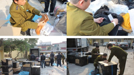 Nghi nhập lậu lô hàng quần áo mang nhãn hiệu Zara