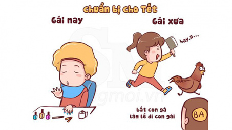Tết nay với Tết xưa, con gái khác nhau nhiều