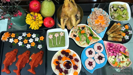 Mâm cỗ cúng ông Táo đẹp xuất sắc chỉ mất 2 tiếng hoàn thành khiến ai cũng bất ngờ