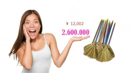 Chổi đót Việt Nam giá 2,5 triệu đồng tại Nhật
