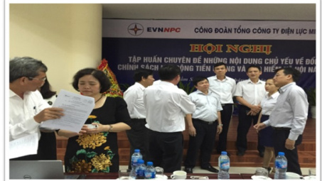 EVN NPC: Tập huấn chuyên đề chính sách Lao động tiền lương và Bảo hiểm xã hội năm 2018